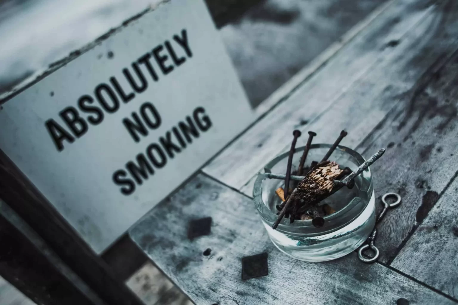 Absolutely no smoking.