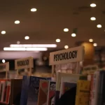 Psychology books in library