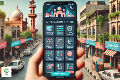 App interface for managing down applications in Pakistan.