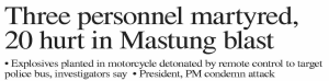 Mastung Terrorist Attack